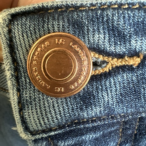 LC Lauren Conrad Super HighRise Flare Wide Leg Blue Denim Jeans Size 10 EUC-MINT - Bild 3 von 15