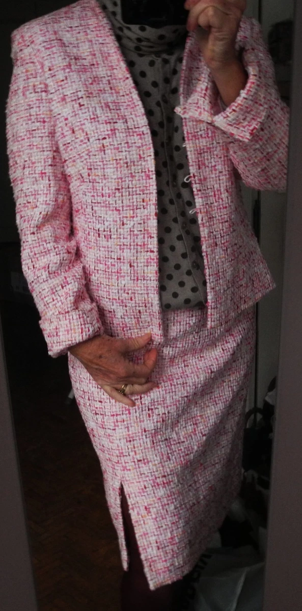 Veste Tailleur Beige Rosé Together - Taille 38, Style Smoking, Neuf Sans étiquettes