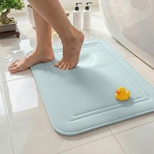 ITSOFT Memory Foam Bath Mat 24x16, Non Slip, Machine Washable, Quick Dry
