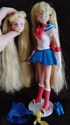 Sailir Moon & Serena head Deluxe Adventure 11'' Doll Irwin Toys Head swap