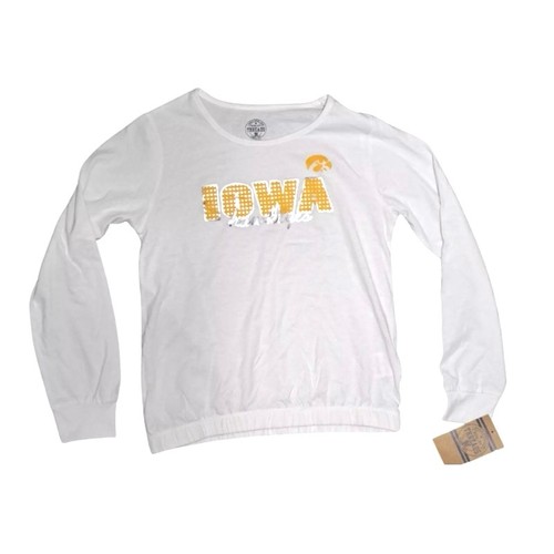 Camiseta Iowa Hawkeyes Manga Larga NCAA Blanca Niños XL 14/16 NUEVA CON ETIQUETAS - Imagen 1 de 5
