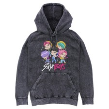 Men's KPop Demon Hunters Saja Boys Chibi Group Pull Over Hoodie