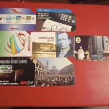 Schede Telefoniche Italia Lotto 7pz Usate