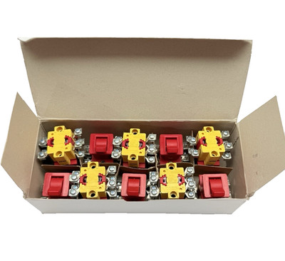 BOX OF 10, GO6073F1 SCHLEGEL TOGGLE/FLIP ON/OFF EMERGENCY SAFETY SWITCH 300VAC