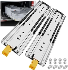 SHUHANG 1 Pair 500 lb Load Capacity Heavy Duty Locking Drawer Slides 12 14 16 18