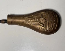 Antique Powder Flask – Vintage Muzzle-Loading Firearm Accessory – AS IS