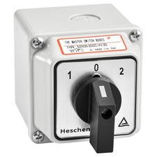 Heschen Rotary Cam Switch 660V 20A ON Off ON 3 Position Changeover Switch