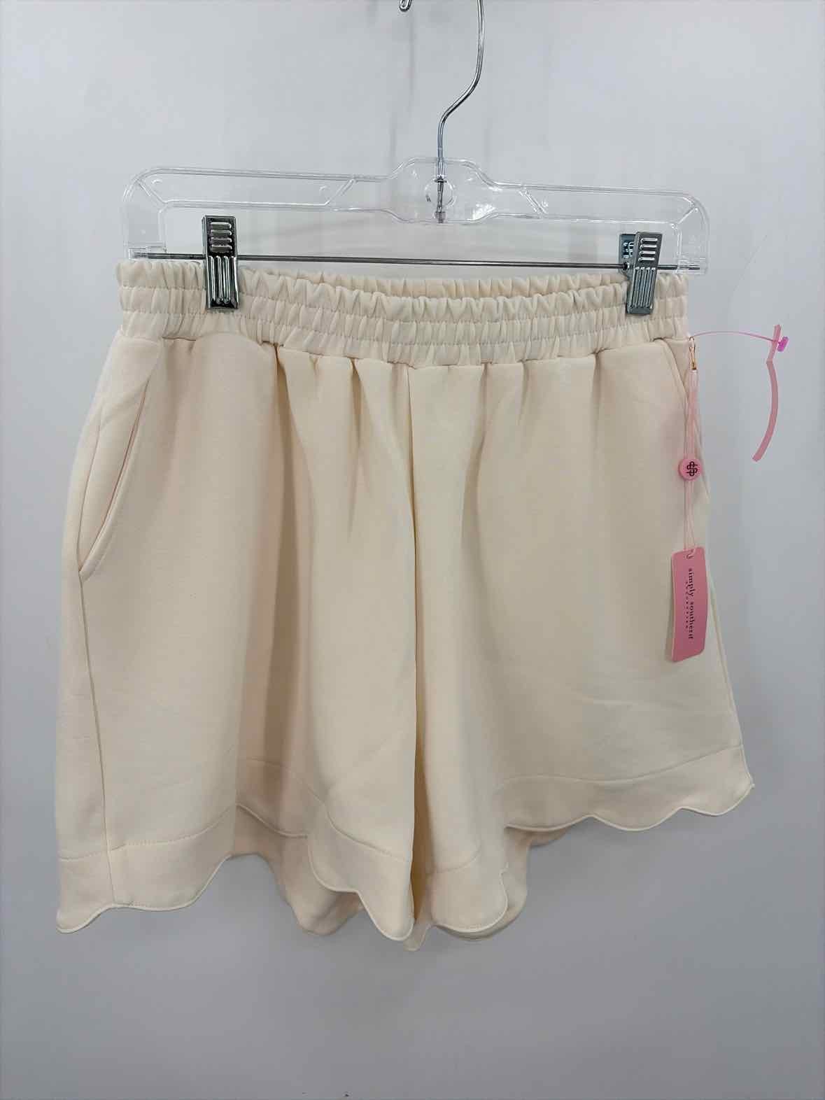 Simply Southern Ivory Size Small Basic Shorts - image 1