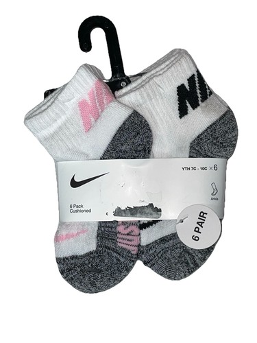 NIKE Cushioned or Lightweight Socks; No-Show, Ankle, Crew; Toddler & Youth sizes - Picture 10 of 66