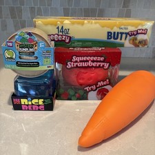 SQUISHY LOT- Needoh Nice Berg, Squeeezy Butter strawberry, Apple Dumpling