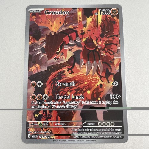 Groudon 111/103 IR Illustration Rare Delta Reign Pokemon NM