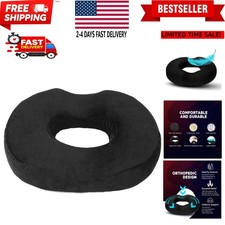 Donut Pillow Seat Cushion Orthopedic Design Tailbone Coccyx Memory Foam Pi...