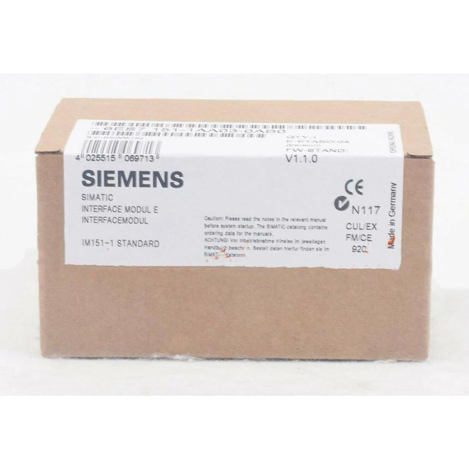 New Siemens DP INTERFACE MODULE for ET200S 6ES7151-1AA03-0AB0 6ES71511AA030AB0 - Image 2 of 3