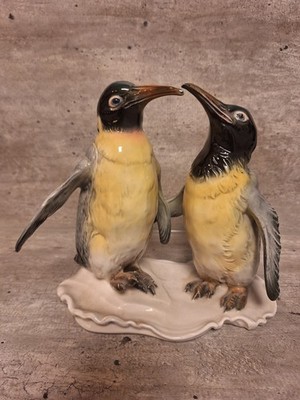 Pinguin Paar KARL ENS Volkstedt Porzellan