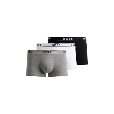 Hugo Boss 3 Pack Boxer Shorts Mens Black White Grey Spirit Size M L XL XXL
