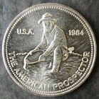1984 Engelhard 1oz Silver American Prospector Round