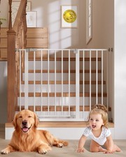 29.5  40.75" Baby Gate for Stairs, 30" Tall Dog Gates for Doorways  Hallways,...
