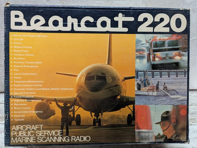 #ad Bearcat 220 Scanner Radio with Antenna in Original Box Vintage Scanning Radio $29.96