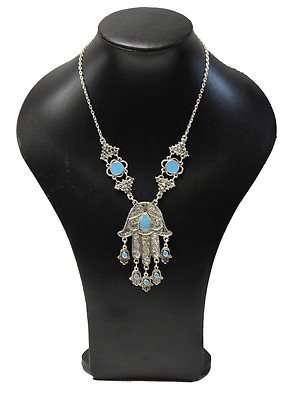 Moroccan Necklace Hand of Fatima Arabic Evil eye Hamza Berber