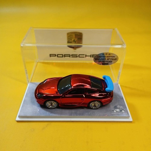 Hot Wheels PORSCHE 911 GT3 CUP Red CHROME (WANGSTAR CUSTOM) Limited REAL RIDERS - Picture 6 of 14