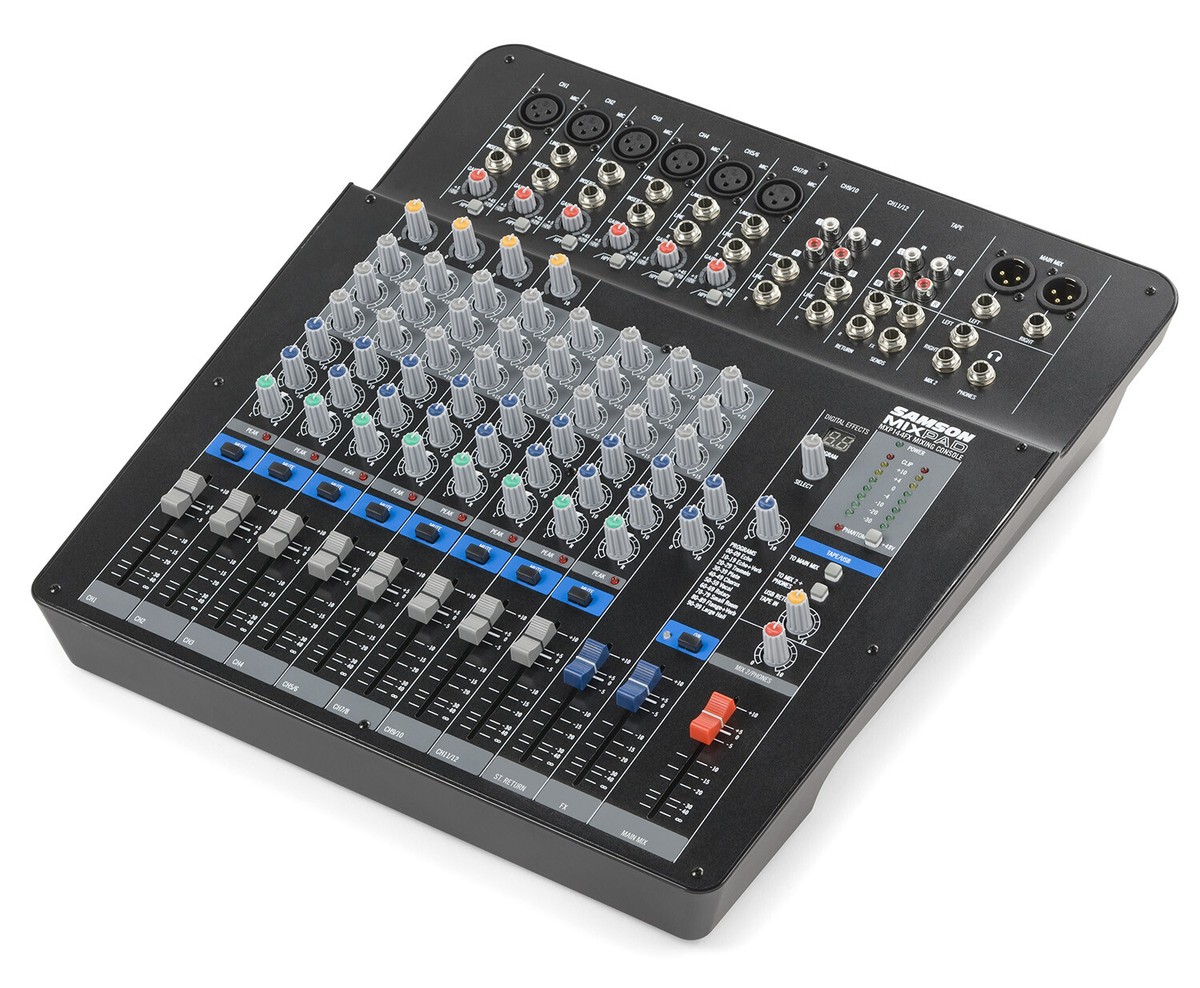 Samson MixPad 14-Channel Analog Stereo Mixer with Effects and USB