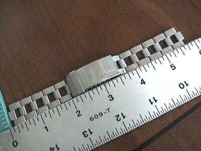 VINTAGE ZENITH BY GAY FRERES STAINLESS LADDER WRISTWATCH BRACELET