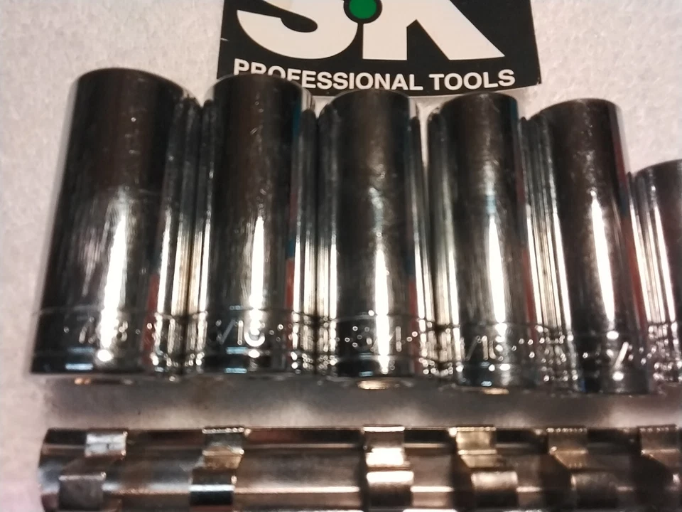 8PC S-K 3/8" Drive DEEP SOCKET SET SAE - Image 2 of 4