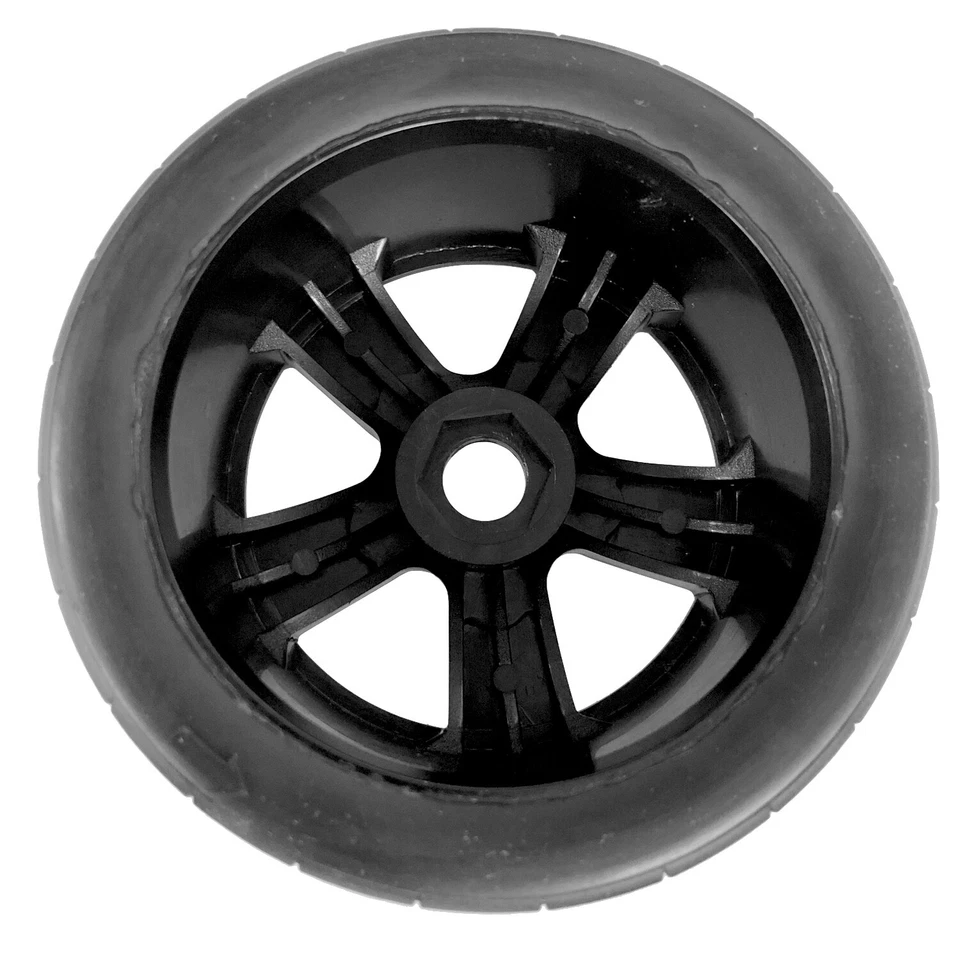 Buggy Reifen Felgenset Street mit 5-Sternfelge schwarz 1:8 4 Stück partCore - Bild 4 von 4