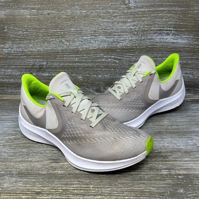 Nike Zoom Winflo Athletic Running Shoes Sneakers Gray Silver