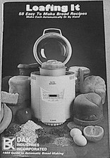 LOAFING IT - 58 RECIPES FOR DAK & WELBILT TUR...
