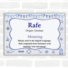 Rafe Namensbedeutung Jumbo K&uuml;hlschrankmagnet Maritim