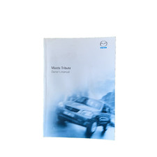 MAZDA TRIBUTE Car Owners Manual  Print -2001 #8Q21-EE-01C (2000-2004)  Genuine