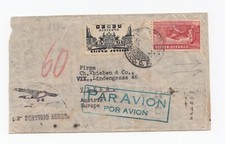 Mexico Old Airmail Cover sent to Vienna Austria 1936 Postal History 