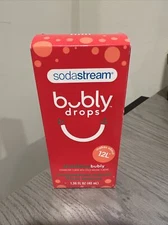 SodaStream Bubly Drops Strawberry 1.36 FL OZ Natural Flavor