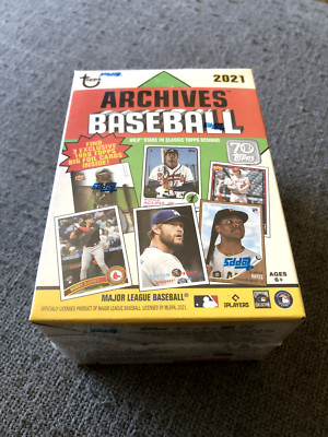 2021 Topps Archives (4) Blaster Boxes - '89 Big Foil, Fan Favorite Autos, etc.