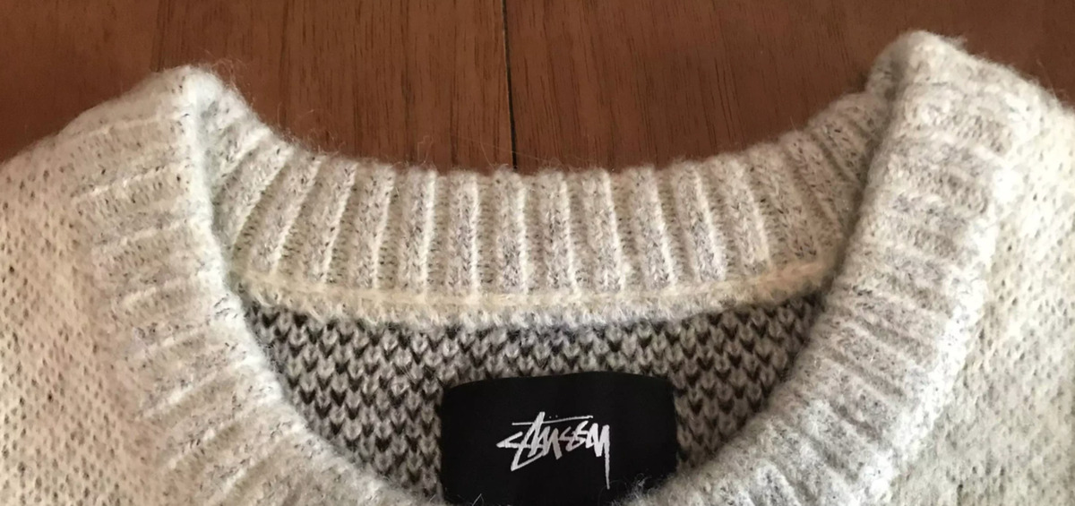 Stussy 8 BALL HEAVY BRUSHED MOHAIR SWEATER CREAM | eBay