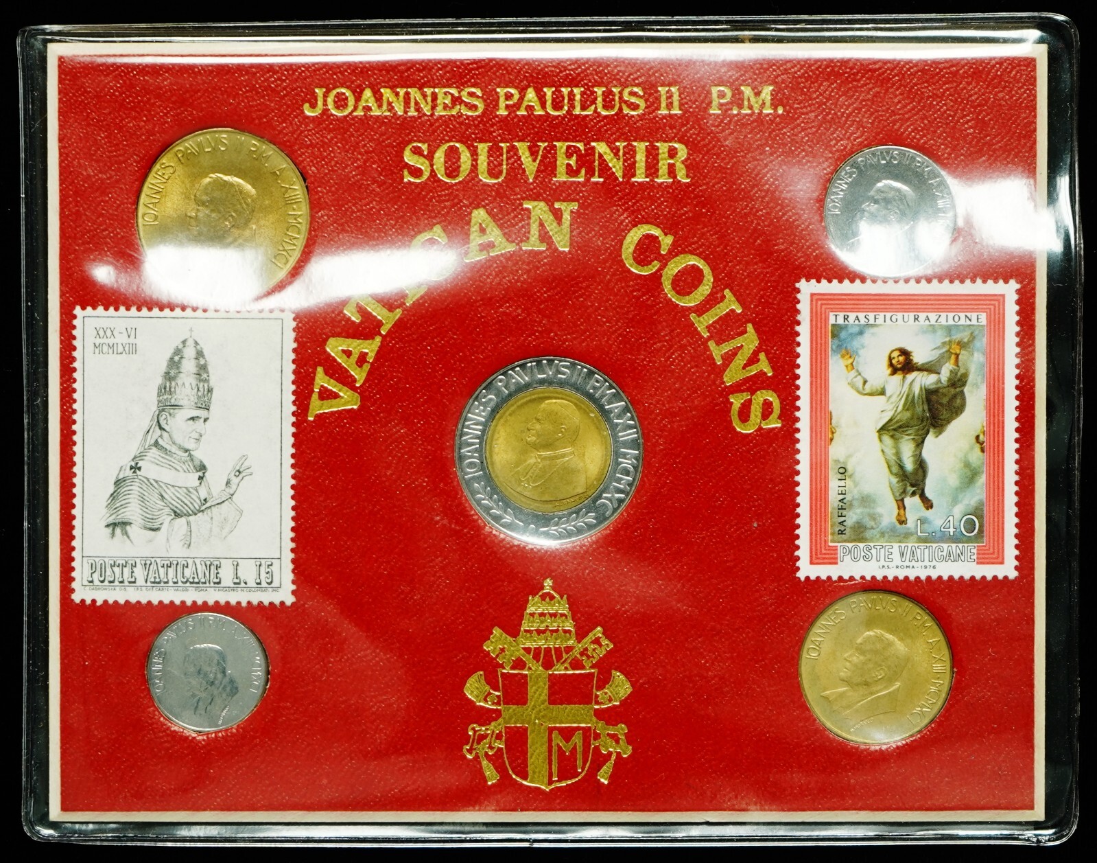 Joannes Paulus II P.M. Souvenir Vatican Coins 5Coin Set w/ 5 Stamps eBay