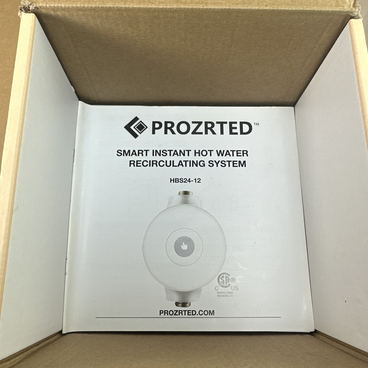 PROZRTED Smart Instant Hot Water Recirculating Pump System HBS24-12 - NEW |  eBay