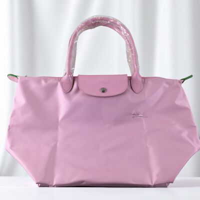 【関税&送料込】Longchamp Pink Le Pliage Original M Bag Le Pliage Original L Travel bag Pink Tea - Recycled canvas