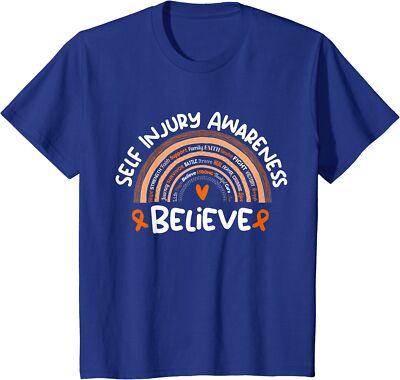 Self Injury Awareness Month Believe Design Tee Youth Unisex T-shirt