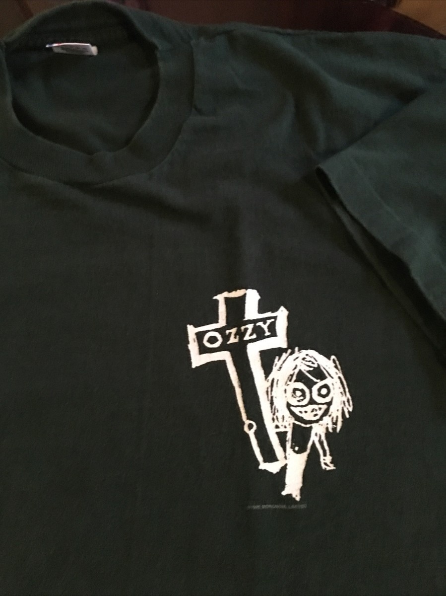 Ozzy Osbourne🐉Vintage T Shirt 1995 Forest Green Monowise Ozzy Osbourne🐉Vintage T Shirt 1995 Forest Green Monowise