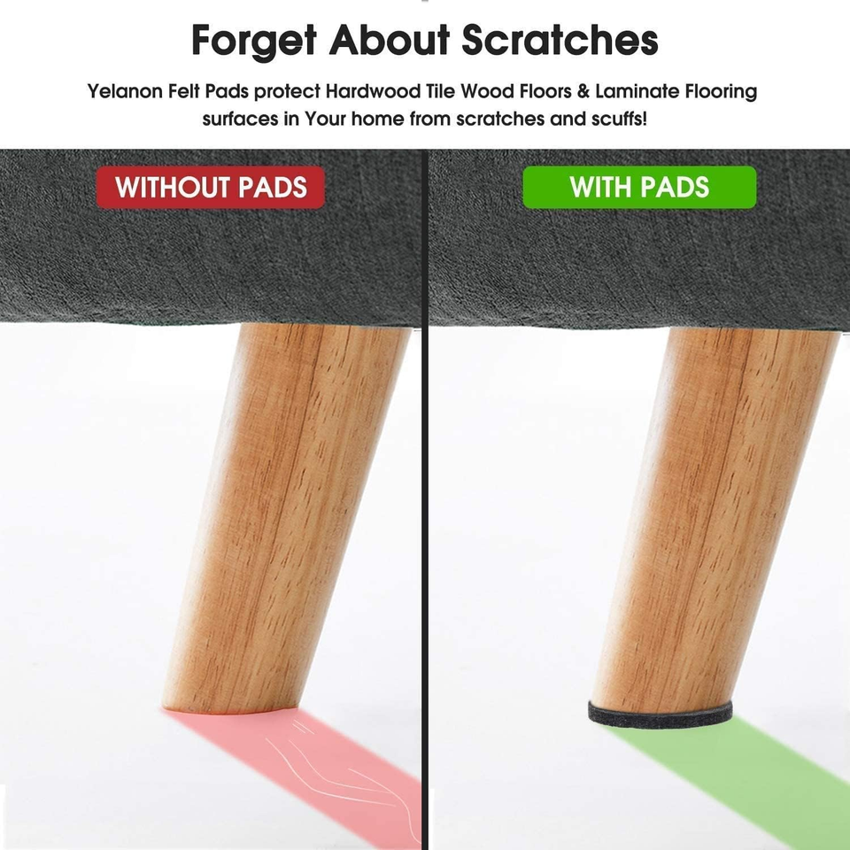 Felt Furniture Pads 216 Pcs Furniture Pads Hardwoods Floors Self