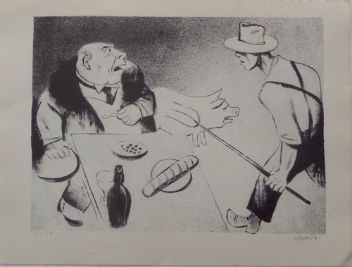 WILLIAM GROPPER Relief 1939 Vintage Lithograph Art Print - Picture 2 of 7