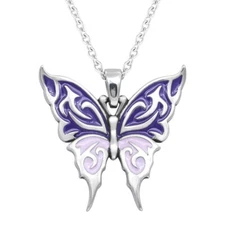 Butterfly Necklace with tattoo design stainless steel Jewelry by controse