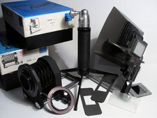 PENTACON slide copying attachment with small bellows. m42 and Nikon mount. EX 