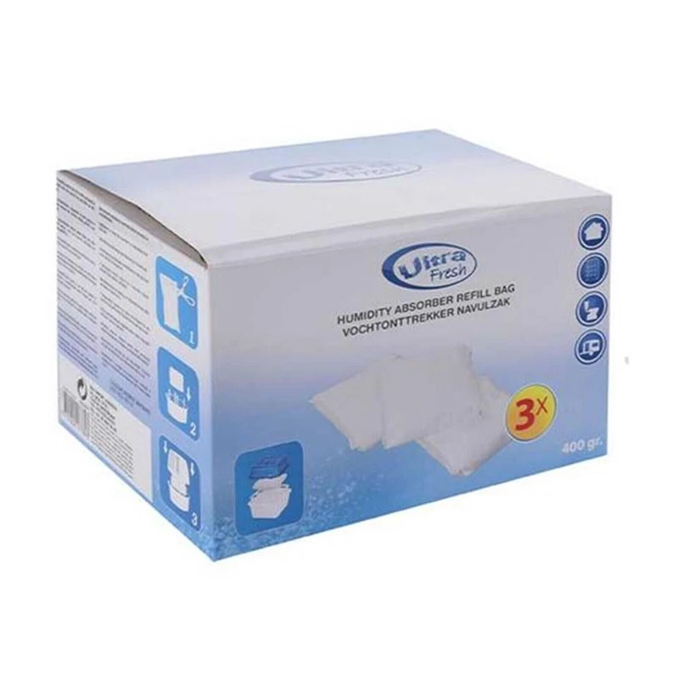 KOOPMAN Nachfüllbeutel Luftentfeuchter Feuchtigkeitskiller Raumentfeuchter 3x400g