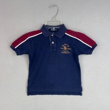 Polo Ralph Lauren Shirt Kids 5 Blue RLPC Shirt Embroidered Pony Preppy School