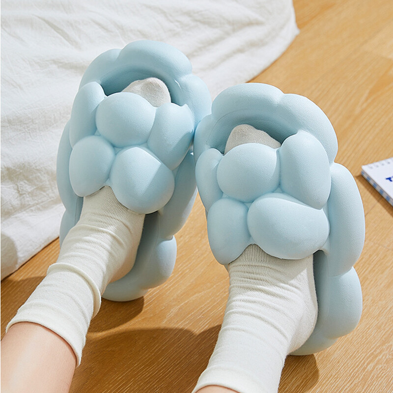 Soft Cloud Design Slippers Cute House Shoes Women Outdoor Indoor Bathroom Slippe-image