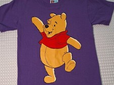 Vintage 90s Disney Winnie the Pooh Purple T-shirt Kids Youth Size S Sun Sports
