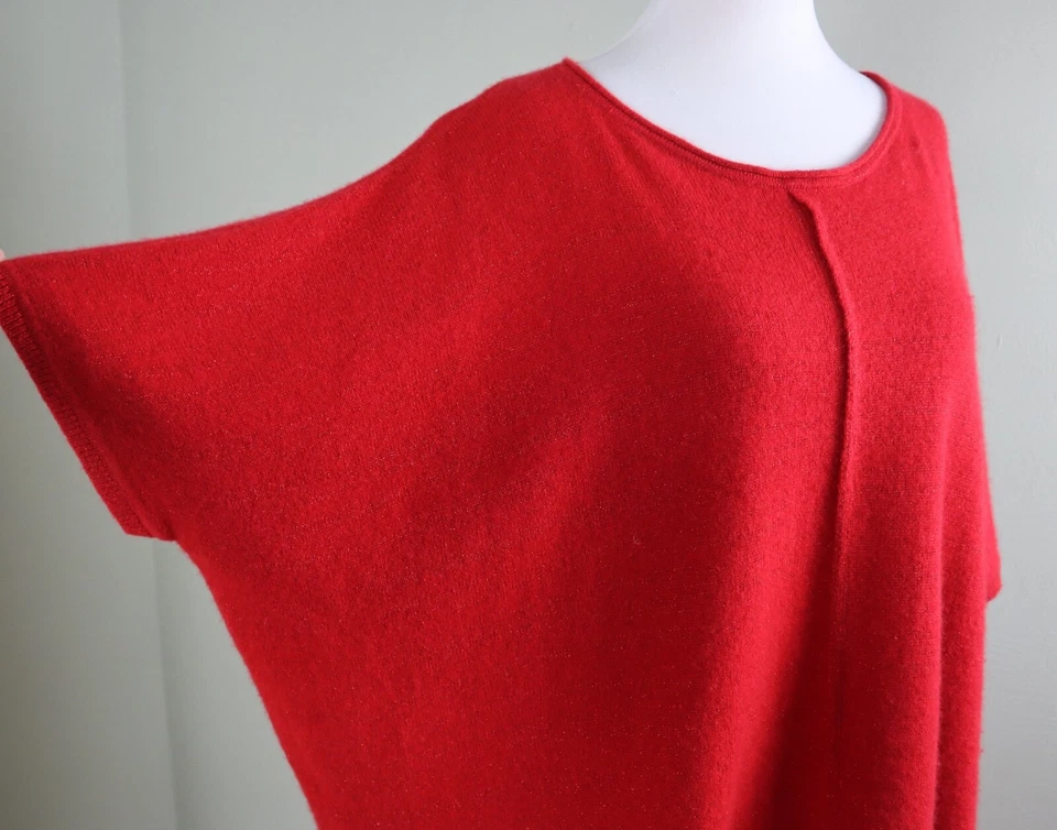 Suéter CALYPSO ST BARTH Tejido Suave Brillante Mezcla Cachemira Cuadrado Talla 1 Foto 3 de 4